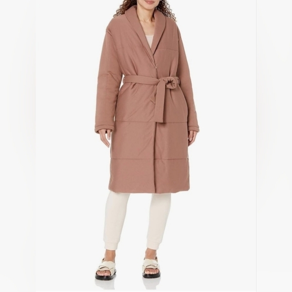 Amazon Jackets & Blazers - NWOT Amazon Tan Belted Home Coat